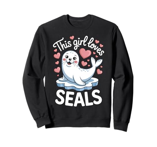 Dieses Mädchen liebt Robben Sweatshirt Dieses Mädchen liebt Robben Sweatshirt von Funny Seals Cool Seal Girl Designs
