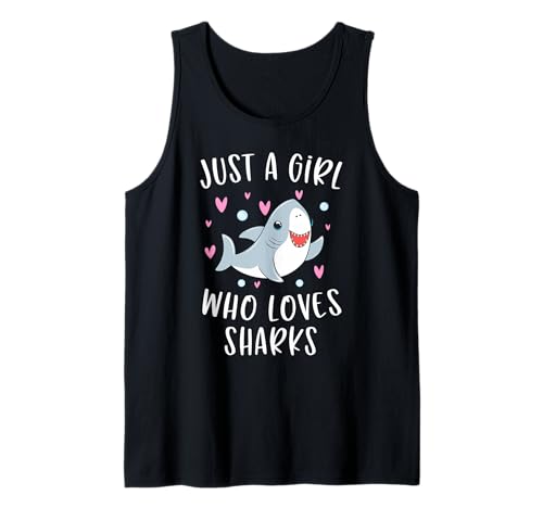 Süßes Hai-Hemd für Mädchen, nur EIN Mädchen, das Haie liebt Tank Top Süßes Hai-Hemd für Mädchen, nur EIN Mädchen, das Haie liebt Tank Top von Funny Shark Lovers Shirts For Girls