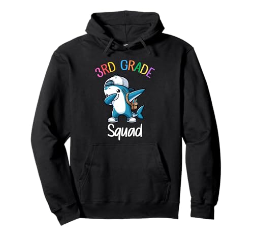 Squad Shark Dabbing, Kinder der 1. Klasse, zurück zur Schule Pullover Hoodie von Funny Shark Team Back to School Kids Boys Girls