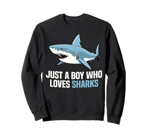 Nur EIN Junge, der Haie liebt Jungen, Kinder, Hailiebhaber Sweatshirt Nur EIN Junge, der Haie liebt Jungen, Kinder, Hailiebhaber Sweatshirt von Funny Shark Tees For Shark Lovers