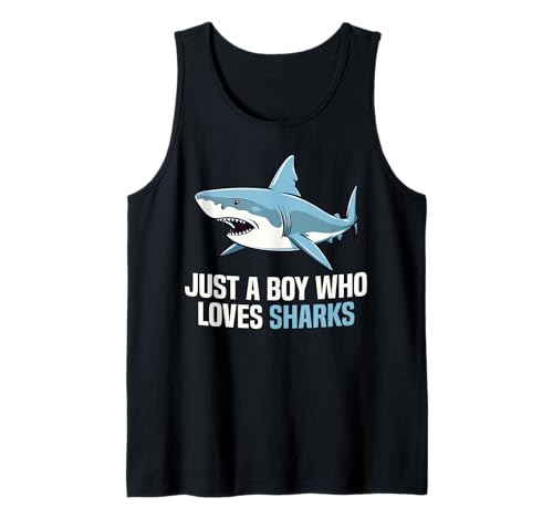 Nur EIN Junge, der Haie liebt Jungen, Kinder, Hailiebhaber Tank Top Nur EIN Junge, der Haie liebt Jungen, Kinder, Hailiebhaber Tank Top von Funny Shark Tees For Shark Lovers