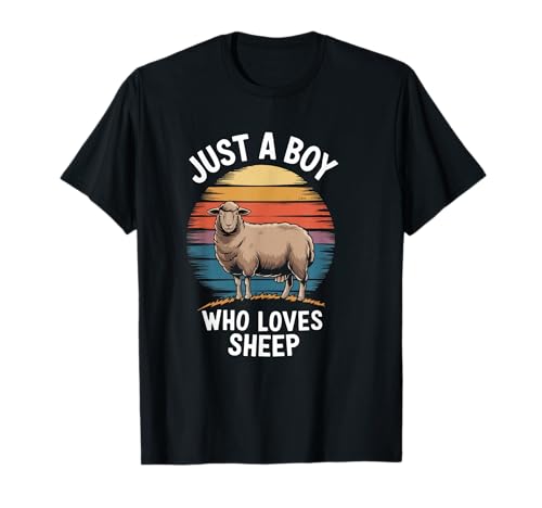 Just A Boy Who Loves Sheep Lustiges Bauernschaf für Jungen T-Shirt Just A Boy Who Loves Sheep Lustiges Bauernschaf für Jungen T-Shirt von Funny Sheep Lover Clothing