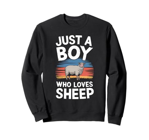 Nur EIN Junge, der Schafe liebt, Farm Animal Lover, Kinder, Schafe Sweatshirt Nur EIN Junge, der Schafe liebt, Farm Animal Lover, Kinder, Schafe Sweatshirt von Funny Sheep Lover Clothing