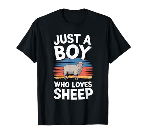 Nur EIN Junge, der Schafe liebt, Farm Animal Lover, Kinder, Schafe T-Shirt Nur EIN Junge, der Schafe liebt, Farm Animal Lover, Kinder, Schafe T-Shirt von Funny Sheep Lover Clothing