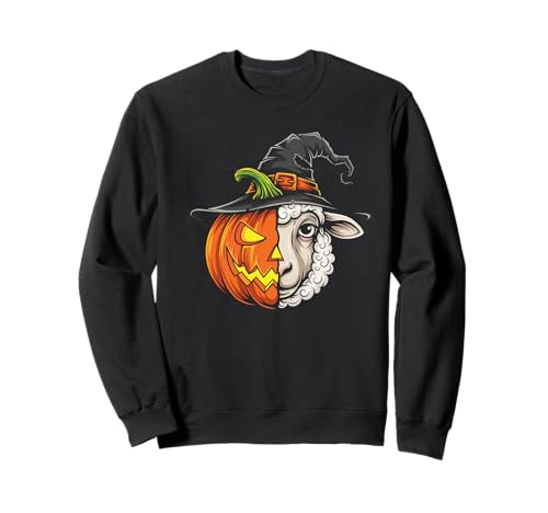 Jack O Laterne mit Schaf, Kürbis, Halloween, Kinder, Herren und Damen Sweatshirt von Funny Sheep Lovers Halloween Pumpkin Outfits