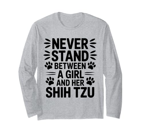 Shih Tzu Mädchen Lustiger Shih Tzu Langarmshirt Shih Tzu Mädchen Lustiger Shih Tzu Langarmshirt von Funny Shih Tzu Cute Shih Tzu Girl Design