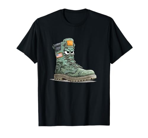 Lustiges Schuhgesicht in US-Farben für Jungen und Mädchen T-Shirt Lustiges Schuhgesicht in US-Farben für Jungen und Mädchen T-Shirt von Funny Shoe Outfit