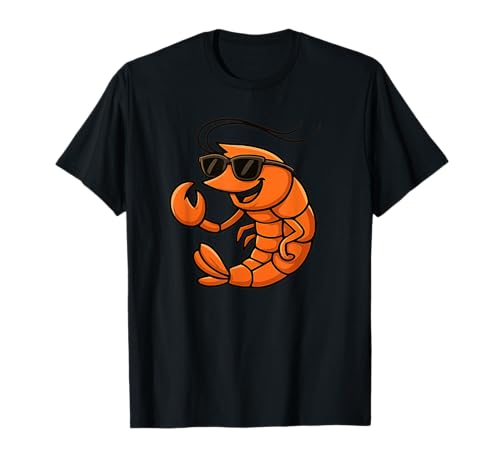 Cool aussehende Garnelen mit Schattierungen für Jungen und Mädchen T-Shirt Cool aussehende Garnelen mit Schattierungen für Jungen und Mädchen T-Shirt von Funny Shrimp Outfit