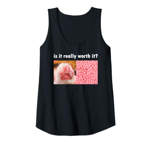Damen Lohnt es Sich wirklich Cat Meme mit Jelly Beans Tank Top Damen Lohnt es Sich wirklich Cat Meme mit Jelly Beans Tank Top von Funny Silly Cat Memes by The Meme Factory