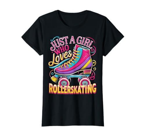 Skate Nur EIN Mädchen, das Rollschuhlaufen liebt T-Shirt von Funny Skate Lover