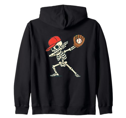 Dabbing Skeleton Baseball Player Halloween Men Women Kids Kapuzenjacke Dabbing Skeleton Baseball Player Halloween Men Women Kids Kapuzenjacke von Funny Skeleton Baseball Costume Tees