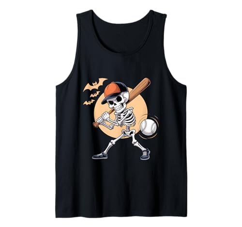 Cooles Skelett spielt Baseball Gruselig Halloween Herren Jungen Tank Top Cooles Skelett spielt Baseball Gruselig Halloween Herren Jungen Tank Top von Funny Skeleton Baseball for Halloween