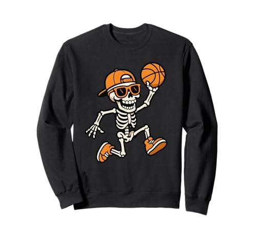 Skeleton Basketball Funny Halloween Costume Men Women Boys Sweatshirt Skeleton Basketball Funny Halloween Costume Men Women Boys Sweatshirt von Funny Skeleton Basketball Halloween Tees