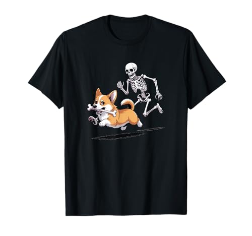 Lustiges Skelett Jagd Corgi Halloween Hund Mama Haustier Liebhaber T-Shirt Lustiges Skelett Jagd Corgi Halloween Hund Mama Haustier Liebhaber T-Shirt von Funny Skeleton Chasing Corgi Halloween Dog Lover