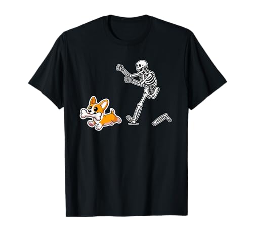 Lustiges Skelett Jagd Corgi Halloween Hund Mama Haustier Liebhaber T-Shirt Lustiges Skelett Jagd Corgi Halloween Hund Mama Haustier Liebhaber T-Shirt von Funny Skeleton Chasing Corgi Halloween Dog Lover