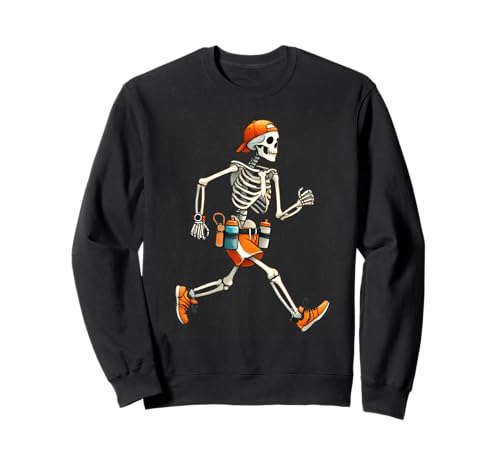 Skelett Marathon Läufer Halloween Kostüm Laufen Herren Jungen Sweatshirt Skelett Marathon Läufer Halloween Kostüm Laufen Herren Jungen Sweatshirt von Funny Skeleton Half Marathon Running Halloween Tee