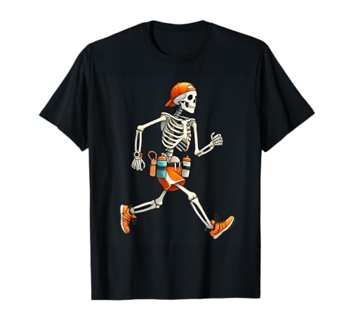 Skelett Marathon Läufer Halloween Kostüm Laufen Herren Jungen T-Shirt Skelett Marathon Läufer Halloween Kostüm Laufen Herren Jungen T-Shirt von Funny Skeleton Half Marathon Running Halloween Tee