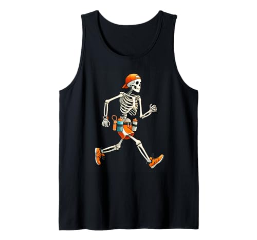 Skelett Marathon Läufer Halloween Kostüm Laufen Herren Jungen Tank Top Skelett Marathon Läufer Halloween Kostüm Laufen Herren Jungen Tank Top von Funny Skeleton Half Marathon Running Halloween Tee