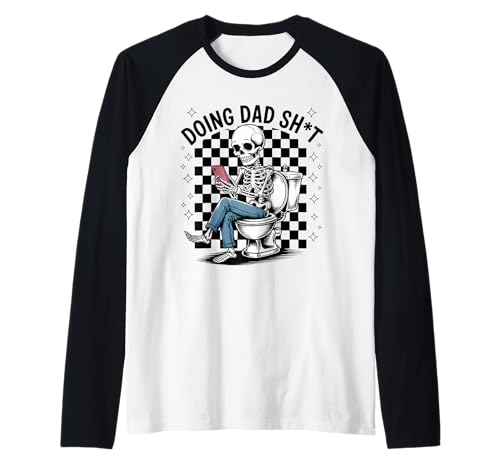 Herren Doing Dad Lustiger Spruch Papa Halloween Fun Raglan Herren Doing Dad Lustiger Spruch Papa Halloween Fun Raglan von Funny Skeleton Halloween