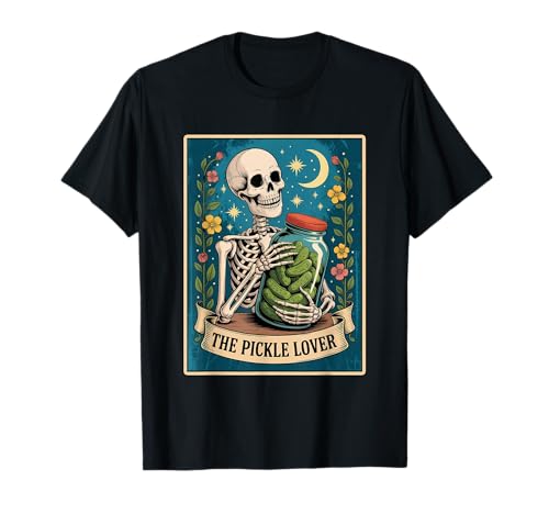 Skeleton Pickle Lover Tarotkarte Lustige Gothic Frauen Mädchen T-Shirt Skeleton Pickle Lover Tarotkarte Lustige Gothic Frauen Mädchen T-Shirt von Funny Skeleton Pickle Lover Tarot Card Apparel