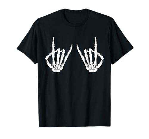 Zeichen der Hörner Lover T-Shirt - für coole Männer und Frauen T-Shirt Zeichen der Hörner Lover T-Shirt - für coole Männer und Frauen T-Shirt von Funny Skeleton Rock Metal Music Gift Shirt For Men
