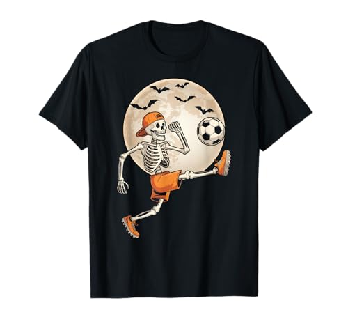 Lustiges Skelett Fußball Halloween Kostüm Herren Jungen Kinder T-Shirt Lustiges Skelett Fußball Halloween Kostüm Herren Jungen Kinder T-Shirt von Funny Skeleton Soccer Halloween Ades.tee