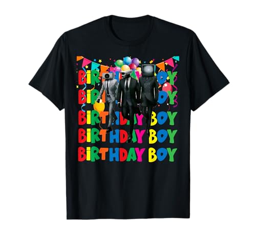 Skibidi Birthday Squad Deko Birthday Boy T-Shirt Skibidi Birthday Squad Deko Birthday Boy T-Shirt von Funny Skibidi Birthday Matching Group Tees