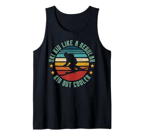 Ski Kids Vintage Young Funny Skifahrer & Skifahrer Liebhaber Jungen Mädchen Tank Top Ski Kids Vintage Young Funny Skifahrer & Skifahrer Liebhaber Jungen Mädchen Tank Top von Funny Skier Lover Boys Girl gift idea