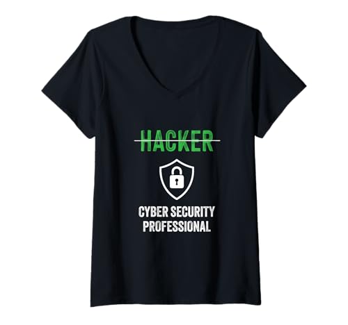 Damen Cyber Security Professional Jobtitel Hackers Tech T-Shirt mit V-Ausschnitt Damen Cyber Security Professional Jobtitel Hackers Tech T-Shirt mit V-Ausschnitt von Funny Skilled Hackers Cyber Security Specialist