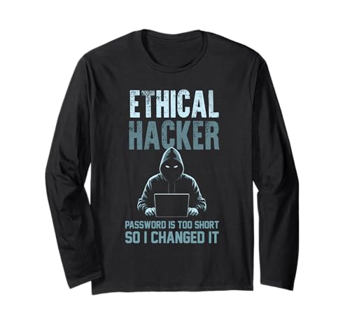 Lustiger ethischer Hacker Your Password Is Too Short Herren Damen Langarmshirt Lustiger ethischer Hacker Your Password Is Too Short Herren Damen Langarmshirt von Funny Skilled Hackers Cyber Security Specialist