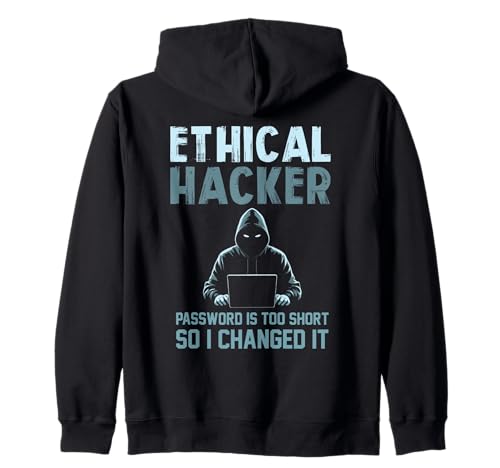 Sarcastic Ethical Hacker Your Password Too Short Herren Damen Kapuzenjacke Sarcastic Ethical Hacker Your Password Too Short Herren Damen Kapuzenjacke von Funny Skilled Hackers Cyber Security Specialist