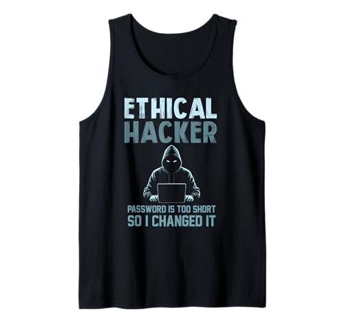 Sarcastic Ethical Hacker Your Password Too Short Herren Damen Tank Top Sarcastic Ethical Hacker Your Password Too Short Herren Damen Tank Top von Funny Skilled Hackers Cyber Security Specialist