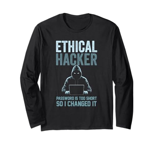 Sarcastic Ethical Hacker Your Password Too Short Men Women Langarmshirt Sarcastic Ethical Hacker Your Password Too Short Men Women Langarmshirt von Funny Skilled Hackers Cyber Security Specialist