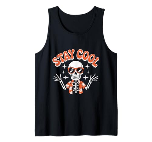 Stay Cool Man Cool Skelett Meme - Stay Chill and Ride Tank Top Stay Cool Man Cool Skelett Meme - Stay Chill and Ride Tank Top von Funny Skull Shirt – Stay Cool Skeleton Vibe Shirt