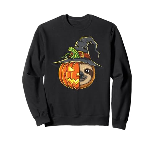 Faultier Kürbis Jack O Laterne Halloween Kinder Herren Damen Sweatshirt Faultier Kürbis Jack O Laterne Halloween Kinder Herren Damen Sweatshirt von Funny Sloth Lovers Halloween Pumpkin Outfits