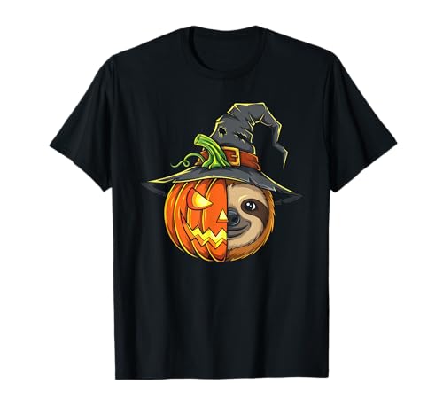 Faultier Kürbis Jack O Laterne Halloween Kinder Herren Damen T-Shirt Faultier Kürbis Jack O Laterne Halloween Kinder Herren Damen T-Shirt von Funny Sloth Lovers Halloween Pumpkin Outfits