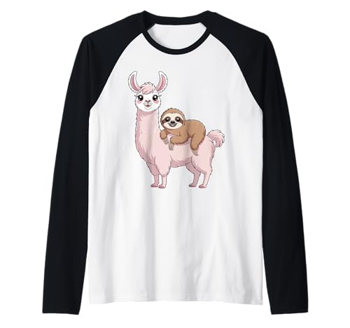 Faultier reitendes Lama, lustiges Lama für Männer, Frauen, Kinder Raglan Faultier reitendes Lama, lustiges Lama für Männer, Frauen, Kinder Raglan von Funny Sloth Riding Llama Lover Design