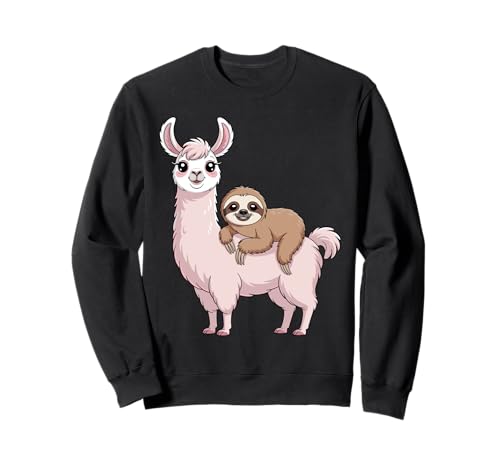 Faultier reitendes Lama, lustiges Lama für Männer, Frauen, Kinder Sweatshirt Faultier reitendes Lama, lustiges Lama für Männer, Frauen, Kinder Sweatshirt von Funny Sloth Riding Llama Lover Design