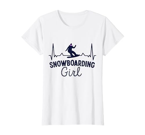Snowboarding Mädchen Snowboard Geschenk Damen T-Shirt von Funny Snowboarding Gifts for Snowboarder