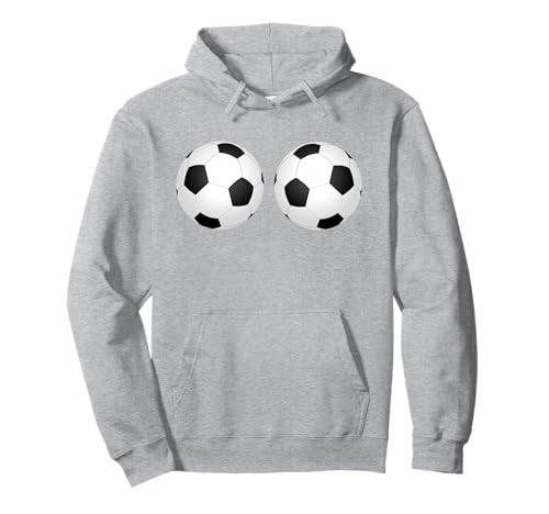 Lustiger Sport-BH mit Fußballtitten Pullover Hoodie Lustiger Sport-BH mit Fußballtitten Pullover Hoodie von Funny Soccer Ball Boobs Sports Bra