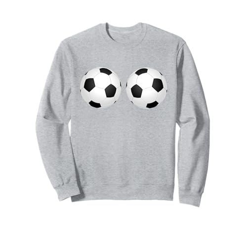 Lustiger Sport-BH mit Fußballtitten Sweatshirt Lustiger Sport-BH mit Fußballtitten Sweatshirt von Funny Soccer Ball Boobs Sports Bra