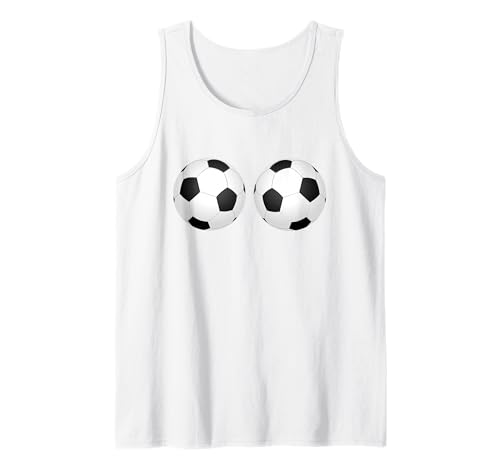Lustiger Sport-BH mit Fußballtitten Tank Top Lustiger Sport-BH mit Fußballtitten Tank Top von Funny Soccer Ball Boobs Sports Bra