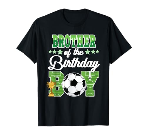 Fußball Bruder Geburtstag Jungen Party Familie Matching T-Shirt Fußball Bruder Geburtstag Jungen Party Familie Matching T-Shirt von Funny Soccer Birthday Boys Matching Family Kids