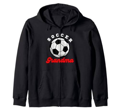 Lustige Großmutter, stolze Fußballliebhaberin, Nana, für Damen Kapuzenjacke von Funny Soccer Grandma Heart