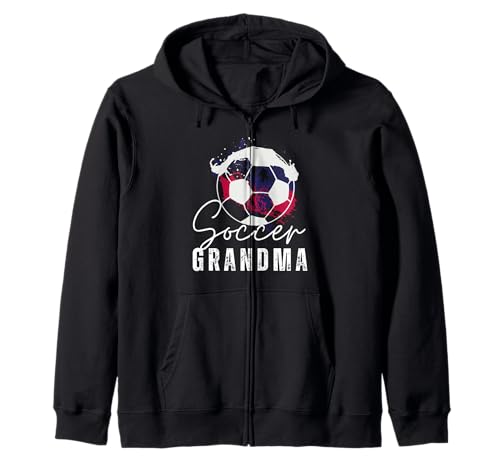 Lustige Großmutter, stolze Fußballliebhaberin, Nana, für Damen Kapuzenjacke von Funny Soccer Grandma Heart