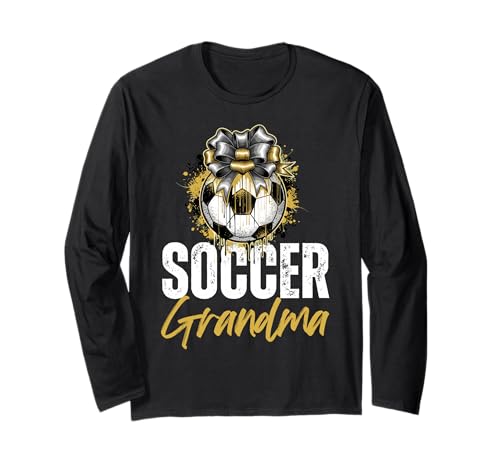 Lustige Großmutter, stolze Fußballliebhaberin, Nana, für Damen Langarmshirt von Funny Soccer Grandma Heart