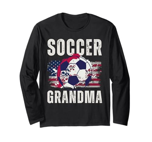Lustige Großmutter, stolze Fußballliebhaberin, Nana, für Damen Langarmshirt von Funny Soccer Grandma Heart