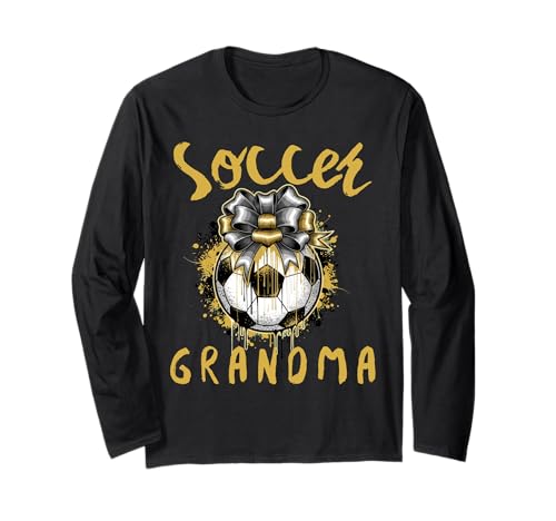 Lustige Großmutter, stolze Fußballliebhaberin, Nana, für Damen Langarmshirt von Funny Soccer Grandma Heart
