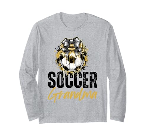 Lustige Großmutter, stolze Fußballliebhaberin, Nana, für Damen Langarmshirt von Funny Soccer Grandma Heart