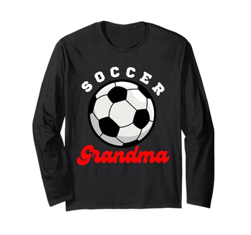 Lustige Großmutter, stolze Fußballliebhaberin, Nana, für Damen Langarmshirt von Funny Soccer Grandma Heart